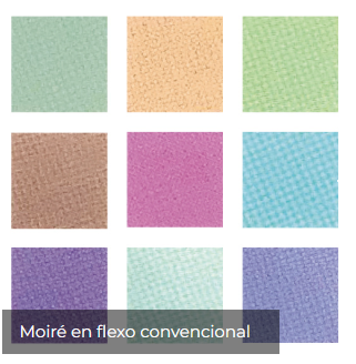 Flexo Convencional - Moiré y choque angular